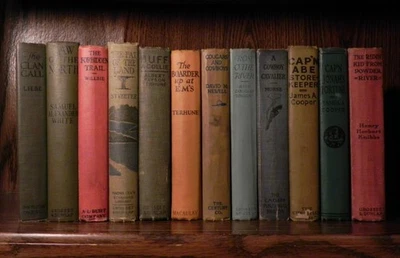 Lot of 12 Vintage Westerns - Mostly Grosset & Dunlap 1905-1933 Antique Book Set - Image 1 of 4