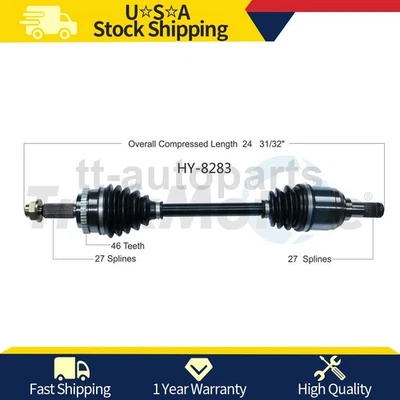 Junta de eje CV delantero izquierdo para Hyundai Veloster 1,6 L 2017 2016 2015 2014 2013 2012 Foto 1 de 2