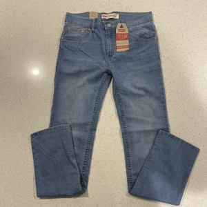 Levis 510 Jeans Boys Youth Skinny Stretch Blue Denim Size 16 Reg 28x30 NWT - Picture 1 of 6