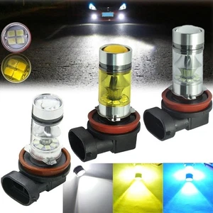 2pcs Yellow Blue White Light Car Fog LED Light Bulb for H1 H3 H4 H7 H8 H10 H11 - Picture 1 of 45