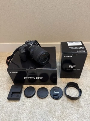 Canon EOS RP RF 26.2MP Mirrorless Camera - Black (with 24-240mm lens) - Image 1 of 4