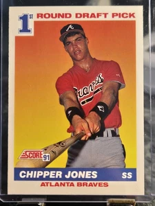 1991 Score 1st Round Draft Pick Chipper Jones #671 Atlanta Braves MINT - Picture 1 of 7