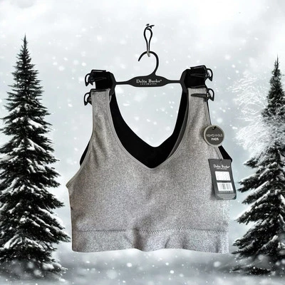 Paquete de 2 sujetadores sin costuras Delta Burke talla 2X almohadillas extraíbles suaves cómodas para salón NUEVO Foto 1 de 4