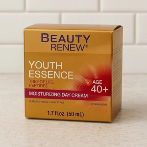 Beauty Renew Youth Essence 40+ Crema Hidratante Anti Envejecimiento Día 1.7oz Nueva - Imagen 1 de 7