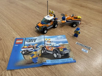 Lego City 7737 Rescue Coast Guard 4wd & Jet Scooter 100% Complete w/Instructions - Image 1 of 4