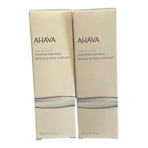 AHAVA 2x Deadsea Time to Clear Purifying Mud Mask 3.4 oz/100ml NIB - Picture 1 of 3