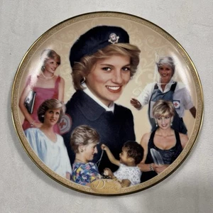 Princess Diana 23kt Gold Edge "Goodwill Ambassador" Memorial Plate Danbury Mint - Picture 1 of 3