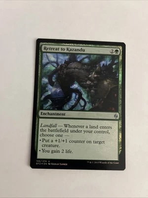Retreat to Kazandu 186/274 Battle for Zendikar FOIL Near Mint - Image 1 of 2