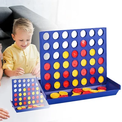 Large Connect Four In A Row 4 In A Line Board Game Kids Educational Toy Family - Image 1 of 4