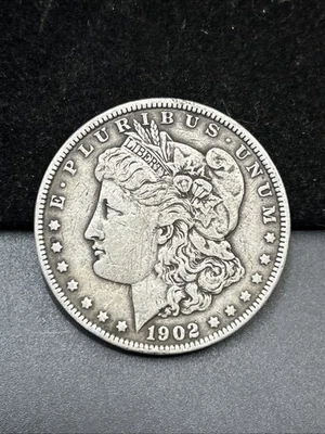1902-P Morgan Silver Dollar 90% US Coin J52 - Image 1 of 2