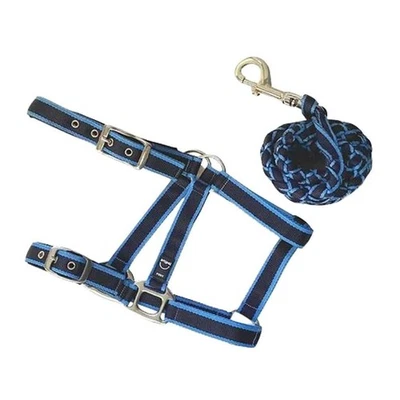 Anipal Pacific Ocean Comfort Halter & Lead Set Cob Full Pony Xfull Horse Ride - image 1 of 4