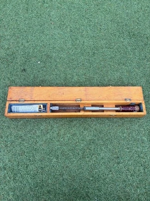 Vintage Stanley "YANKEE" Spiral Ratchet Screwdriver 130B with bits in Wooden Box - Image 1 of 4