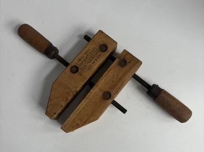 Abrazadera de madera antigua Jorgensen... Primitivo - Solo para exhibición Foto 1 de 4