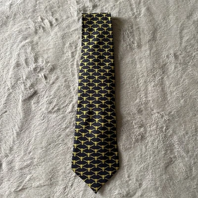 Museum Artifacts Tie Silk Texas Longhorn Steer Wide - Image 1 of 4