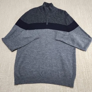 Banana Republic Sweatshirt Men Large 100% Merino Wool Knit Sweater Baselayer - Picture 1 of 5