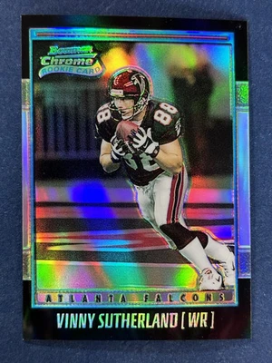 2001 Bowman Chrome Refractor #207 Vinny Sutherland Atlanta Falcons /1999 - Image 1 of 2