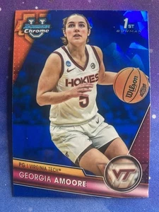 2023-24 Georgia Amoore Bowman Chrome U Sapphire #2 Virginia Tech 1st Bowman - Bild 1 von 2