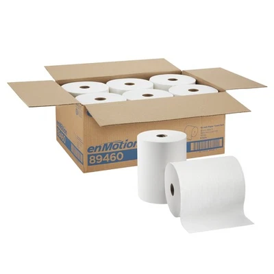 Georgia Pacific enMotion Paper Towel Rolls 10" x 800' White 1 Ply - 6 Rolls - Image 1 of 4