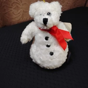 Peluche pupazzo di neve orso di neve Boyds Bears 1990-95 con etichetta - G - Foto 1 di 8