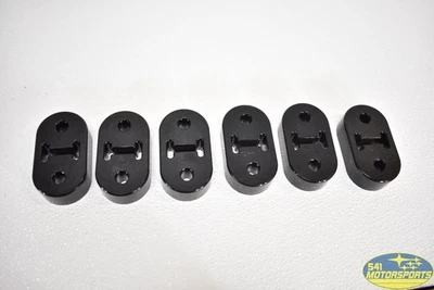 Juego de 6 colgadores de escape Kartboy 12MM XL negro 2008-2014 para Subaru WRX STI FXT Foto 1 de 4