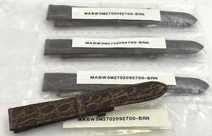 G. Buccellati Rare Set of 4 Brown Watch Leather Straps New - Picture 1 of 3