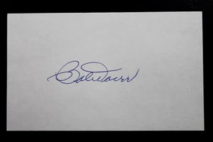 Bobby Doerr HOF (d.2017) Boston Red Sox Autographed Signed 3x5 Index Card JSA - Picture 1 of 4