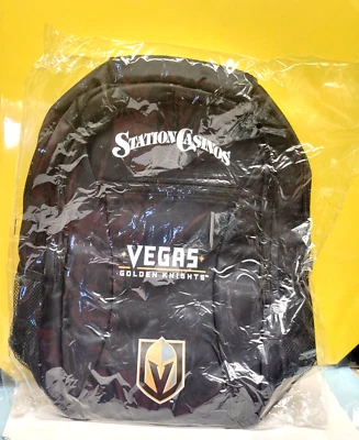 NOVA MOCHILA VEGAS GOLDEN KNIGHTS ESTAÇÃO CASSINOS PROMO - ÓTIMO PRESENTE - Imagem 1 de 2
