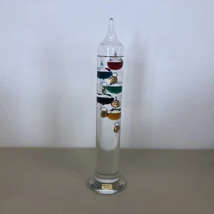 Galileo Thermometer Glasdekorative Temperaturanzeige 34cm Vintage #A32 - Bild 1 von 6
