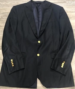Brooks Brothers Saxxon Madison Navy-Blue Gold BB Button Blazer Men’s SZ 42L READ - Bild 1 von 8