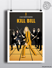 KILL BILL - minimalistisches Tarantino-Filmposter, minimales Film-Posterdesign