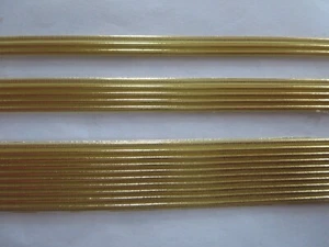 Wax Ornament, Decorating Wax, Round Strips, 2mm, Gold, DIY Candle - Picture 1 of 4