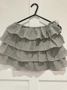 Bonpoint Girls Tiered Skirt Age 10-12 Striped - Picture 1 of 9