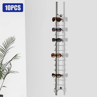 10PCS Optical Frames Display Rod With Lock Sunglasses Eyeglasses Storage Stand - Image 1 of 4