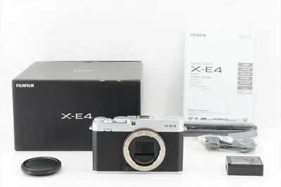 Fujifilm X-E4 Silver Shutter count 840 Near Mint in Box From Japan #21671E - Image 1 of 4