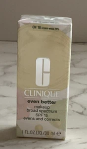 Clinique Even Better Makeup Broad Spectrum SPF 15 CN 18 Cream Whip 1oz/30ml NIB - Picture 1 of 3