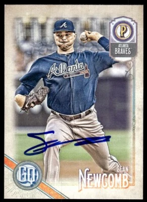 2018 Topps Gypsy Queen Sean Newcomb Auto Atlanta Braves #221 Signed - Image 1 of 2