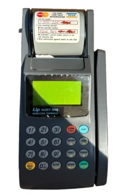 Máquina terminal de tarjeta de crédito portátil inalámbrica Lipman Nurit 3010 con manual Foto 1 de 4