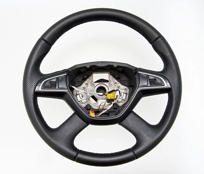 Lenkrad beziehen mit Leder für Skoda Octavia 3 JAHR 2014  NEU LEDER - Bild 1 von 4