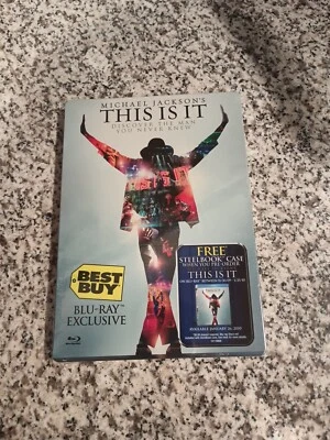 Michael Jackson's This Is It Blu-ray Steelbook Best Buy NEW Promotion Case - Image 1 of 2