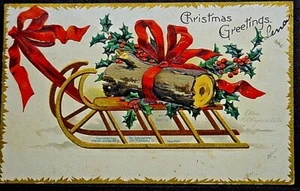 Ellen Clapsaddle "Christmas Greetings" International Art Signed Free Shipping - Picture 1 of 2
