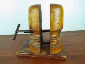 Antique Milliners Wooden Hat Sizer Mechanical Stretcher Mold 19thC Display Stand - Picture 1 of 12