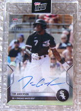 Tim Anderson 2022 Topps Now Road  to Opening Day #OD-76A Auto 55/99 WHITE SOX