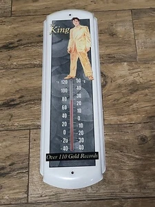 Vintage Metal Elvis King of Rock & Roll Classic Thermometer - Bild 1 von 4