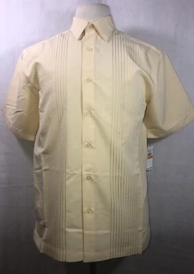 CUBAVERA Embroidered Short Sleeve Untucked Shirt Men’s Small   New - Image 1 of 4