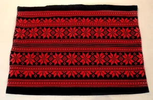 VINTAGE HUNGARIAN HEVESI NEPMUVESZETI HAND EMBROIDERED FOLK PILLOW COVER SHAM - Foto 1 di 5