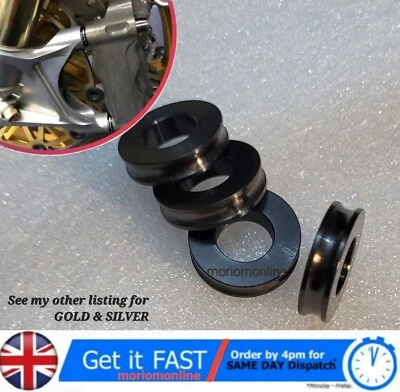 4x 5mm Ducati Streetfighter V4, V4S BLACK Titanium Spacers Radial Brake Caliper - Image 1 of 2