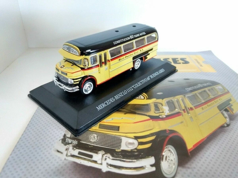 Mercedes Benz 1112 Argentina Bus Linea 60 Rare Diecast Scale 1:72 New W/Magazine - Image 1 of 1