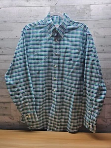 CAMICIA ABITO A QUADRI MANICA LUNGA BROOKS BROTHERS 346 - MEDIA - LOGO AGNELLO - Foto 1 di 4