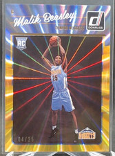 2016-17 Donruss NBA Malik Beasley Rookie 4/25 Yellow Laser Nuggets Match! OBO