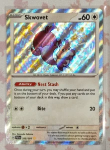 Skwovet 205/091 Shiny - 2024 Pokémon Scarlet & Violet Paldean Fates - Bild 1 von 2